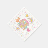 パッチ名門私立校風のスリープ誕生日 スタンダードカクテルナプキン (角)