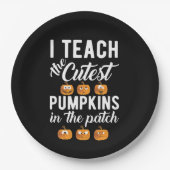 パッチ教えで最も可愛いカボチャ ペーパープレート (正面)