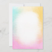 パッチ文字多様性ファッション名門私立校風の10代の誕生日 招待状 (裏面)