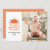 パッチ秋フォトカード 招待状 (正面/裏面)