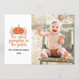 パッチ秋フォトカード 招待状