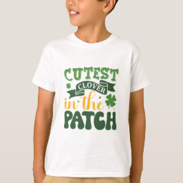 パッチ聖パトリックの日で一番かわいいクローバー Tシャツ
