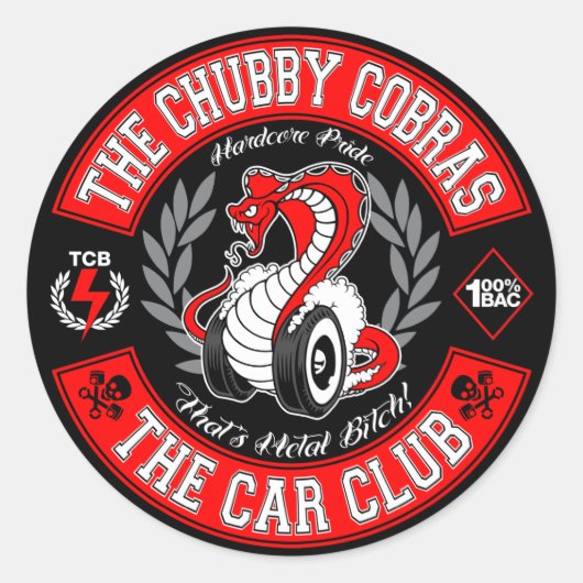 パッチ赤3" ラウンドシール (正面)