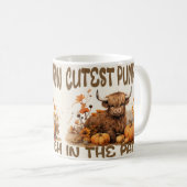 パッチ高原の牛で最もキュートなカボチャ コーヒーマグカップ (正面右)