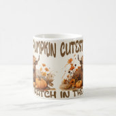 パッチ高原の牛で最もキュートなカボチャ コーヒーマグカップ (中央)