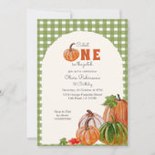 パッチ1日の誕生日で最もカボチャ 招待状 (正面)