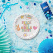 パッチ プレピー Peace Out 10歳の誕生日 ペーパープレート (パーティー)