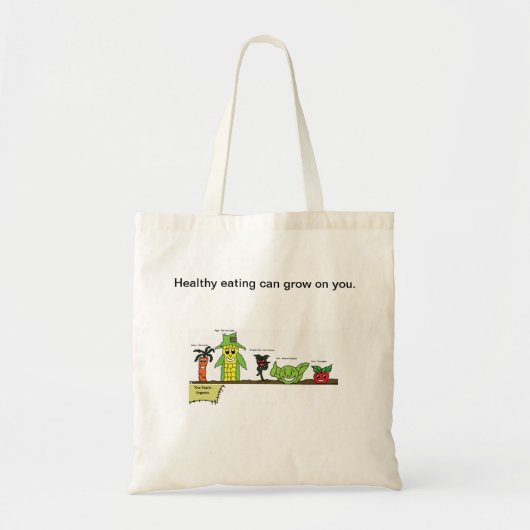 パッチ、有機物のハンド・バッグ トートバッグ (正面)