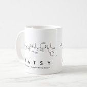 パッツィのペプチド名mug コーヒーマグカップ (正面左)