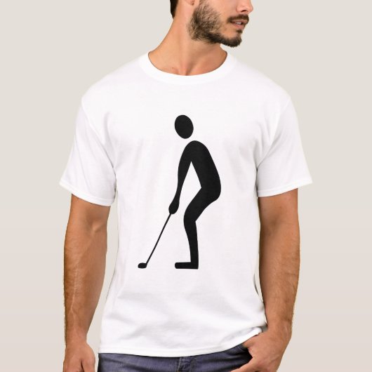 パッティング – 黒 Tシャツ (正面)