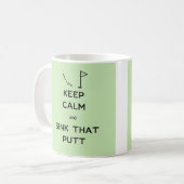 パットする流しおよび平静を保って下さい コーヒーマグカップ (正面左)