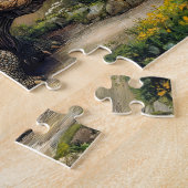 パットに図書館と屋上テラスのある亀 ジグソーパズル (側面)