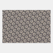 パットハウンド絵を描ズ可愛いオリジナルドッグアート ラッピングペーパーシート (正面3)