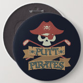 パットパイレーツゴルフホビースポーツ 缶バッジ (正面&裏面)