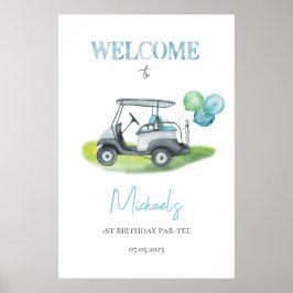 パットパーティーゴルフテーマ歓迎 ポスター