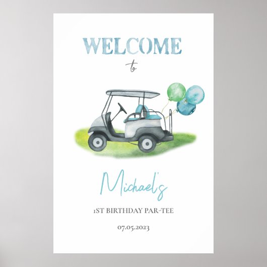 パットパーティーゴルフテーマ歓迎 ポスター (正面)