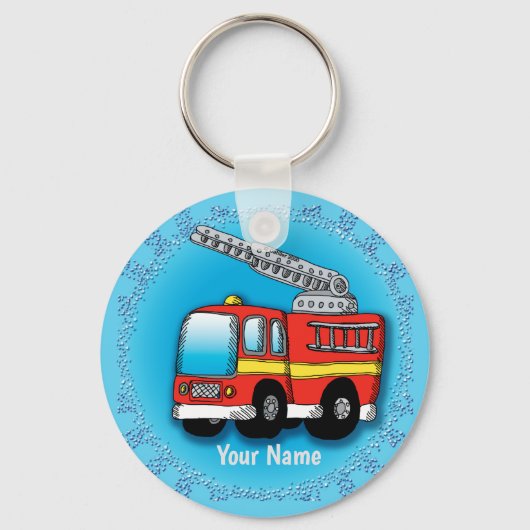 パットファイヤートラック消防士キーホルダー キーホルダー (正面)