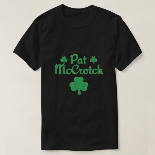 パットマクロッチSt patricks dayシャームロック Tシャツ (デザイン正面)