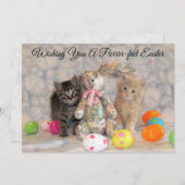 パットンとビュヴィントンのイースターバニー – フラットカード シーズンカード (正面/裏面)