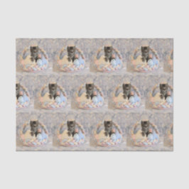 パットンの復活祭かご – ネコ/子猫ティッシュペーパー 薄葉紙