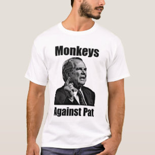 パット・ロバートソンに対する猿 Tシャツ