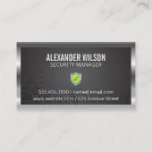 パッドのロックロゴ |金属メ縁どッシュ 名刺 (裏面)