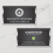 パッドのロックロゴ |金属メ縁どッシュ 名刺 (正面/裏面)