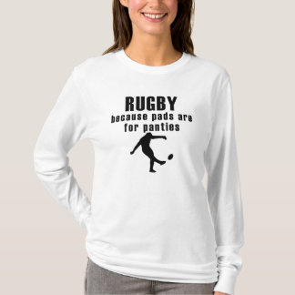パッドはパンティーのラグビーのためです Tシャツ