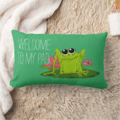 パッドカエルのライパッドアクセントピローへようこそ ランバークッション (ブランケット)