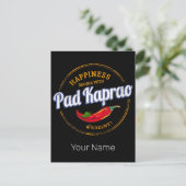 パッドカプラオチリ通りフードヴィンテージタイ シーズンポストカード (スタンド正面)