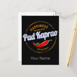 パッドカプラオチリ通りフードヴィンテージタイ シーズンポストカード