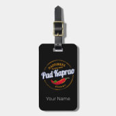 パッドカプラオチリ通りフードヴィンテージタイ ラゲッジタグ (正面縦)