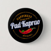 パッドカプラオチリ通りフードヴィンテージタイ 缶バッジ (正面)