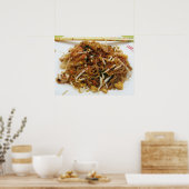 パッドタイ[ผัดไทย]タイ通り食品 ポスター (キッチン)