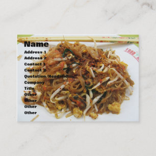パッドタイ[ผัดไทย]タイ通り食品 名刺