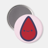 パッドピンクのパーティーゲームのピースにピリオドをピン留めする マグネット (正面/裏面)