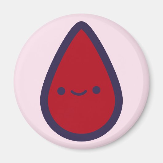 パッドピンクのパーティーゲームのピースにピリオドをピン留めする マグネット (正面)