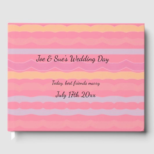 パッパターン（の模様が）あるテルのストライプで ゲストブック (正面)