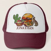 パッパーソナライズされたチフェイクズハウディウエスタンカウボーイ キャップ (正面)