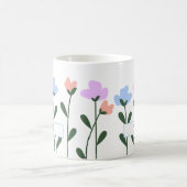 パッパーソナライズされたテル花 コーヒーマグカップ (中央)