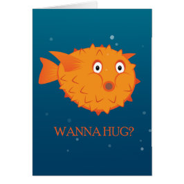 パッファーの魚は抱き締めたいと思います