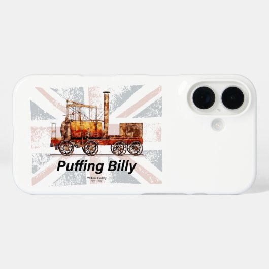 パッフィングビリー蒸気機関車イギリス製機関車 Case-Mate iPhoneケース (裏面 (横))