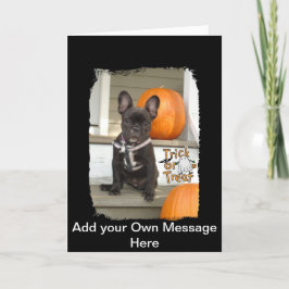 パップをトリック/トリート カード