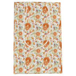 パップを包む日焼けワトルとユーカリ開花 ミディアムペーパーバッグ