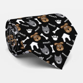 パップス・ボーンズ・ドグーズデザインネクタイ ネクタイ (ロール)
