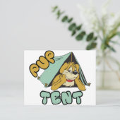 パップテントキャンプ ポストカード (スタンド正面)