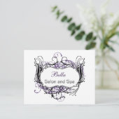 パップ白黒シックビジネスサンキューカード ポストカード (スタンド正面)