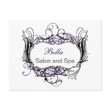 パップ白黒シックビジネスサンキューカード