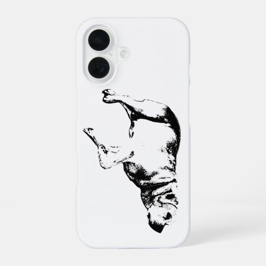 パッミニマルプの存在 iPhone 16ケース (裏面)