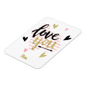 パッモダンクでバレンタインデーのカップルを抱擁する マグネット (左側)